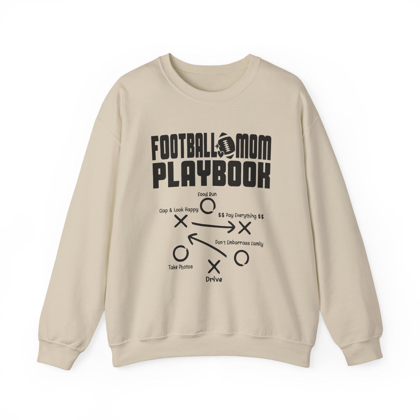 Mom Playbook Personalized Football Sweatshirt