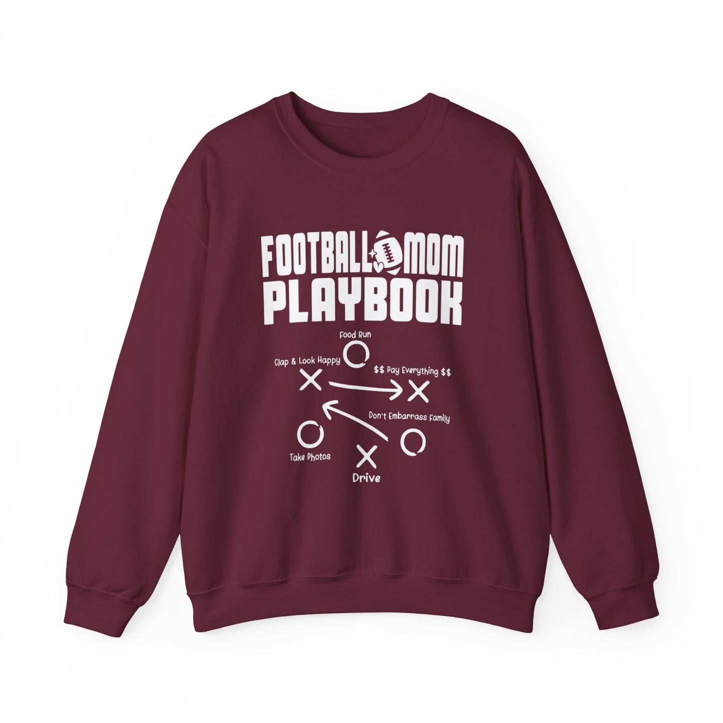 Mom Playbook Personalized Football Sweatshirt