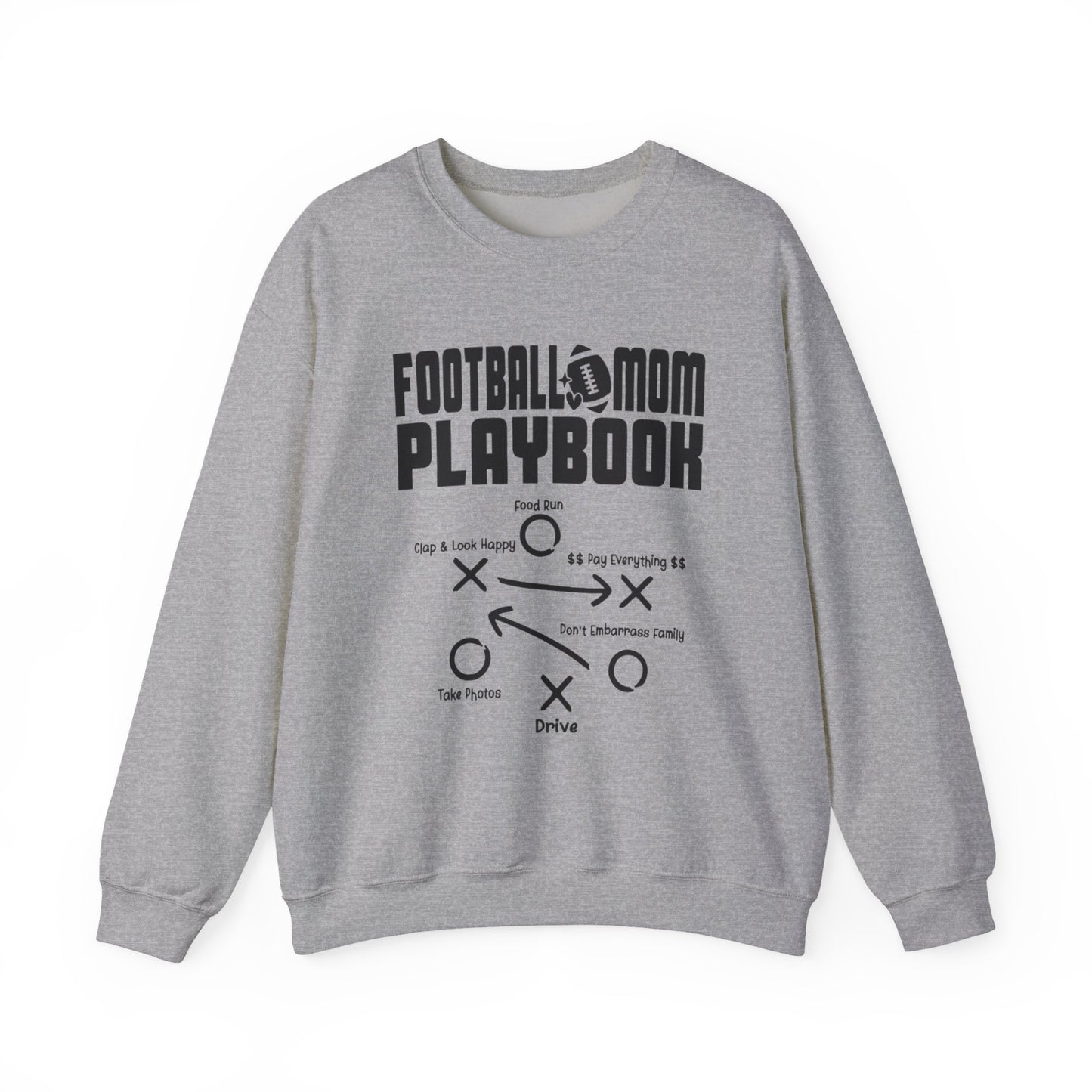 Mom Playbook Personalized Football Sweatshirt