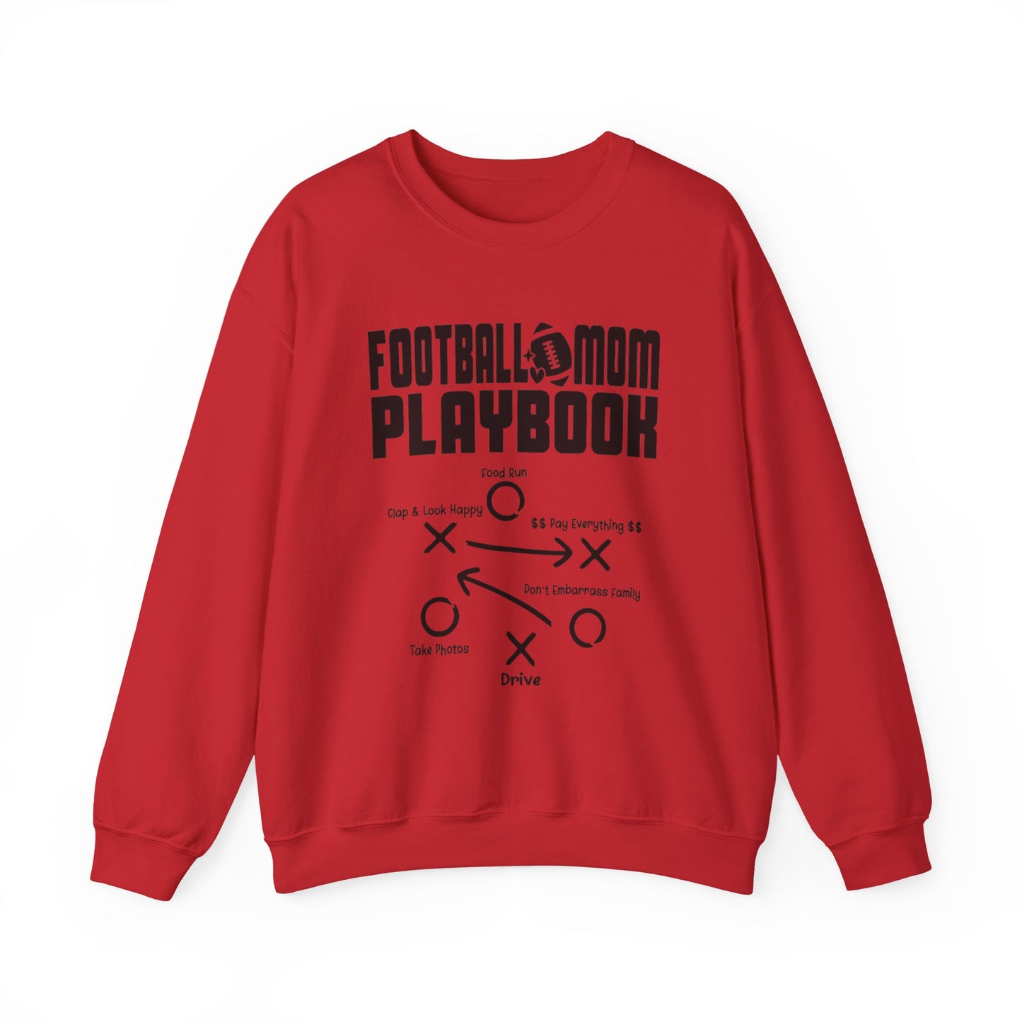 Mom Playbook Personalized Football Sweatshirt